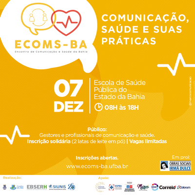 I Encontro de Comunicação e Saúde da Bahia – ECOMS-BA