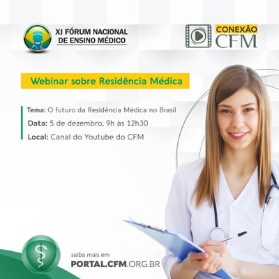 Webinar do CFM vai debater as perspectivas da Residência Médica